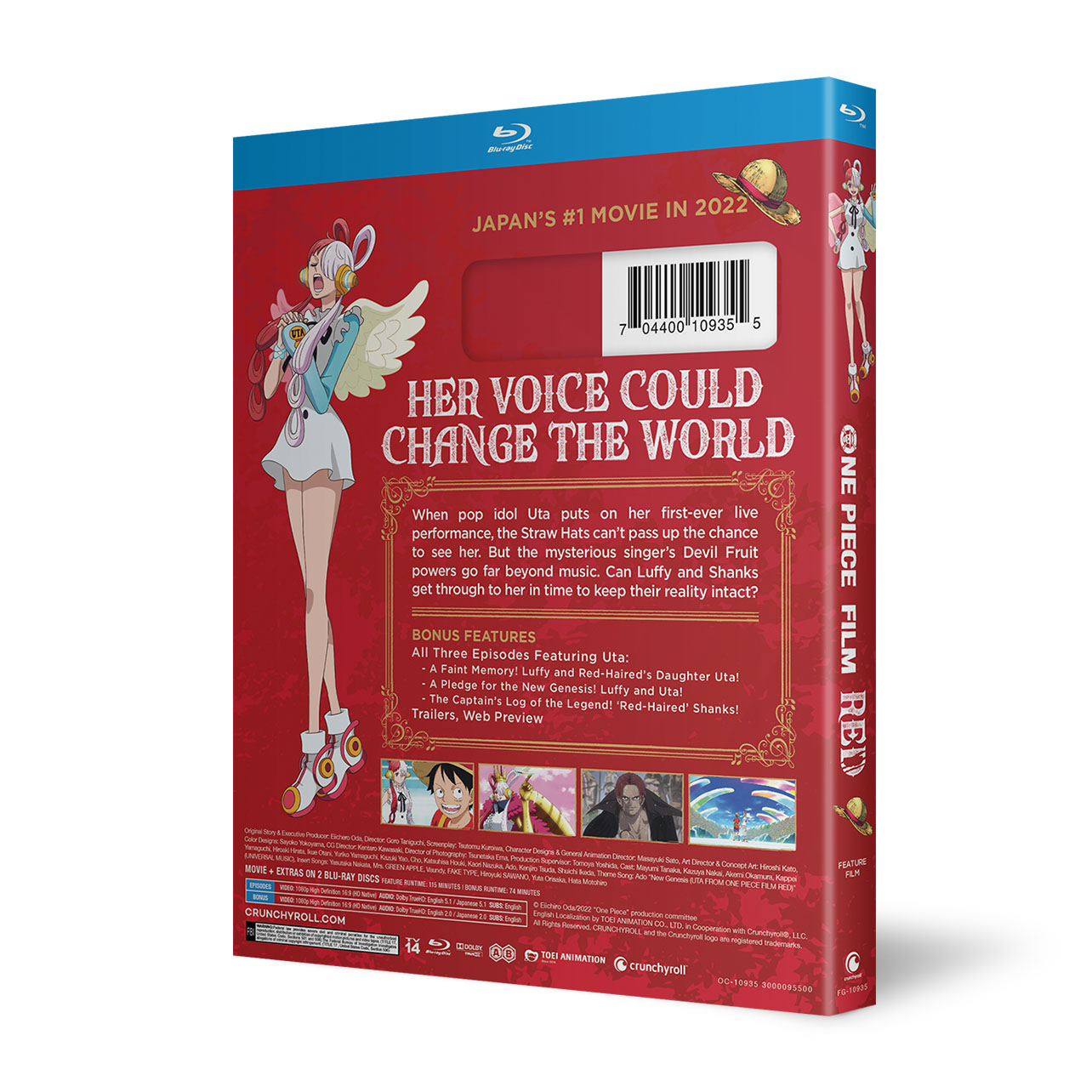 One Piece Film Red Movie Bluray Crunchyroll store